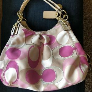 Coach Mia Scarf Print Maggie Shoulder Bag